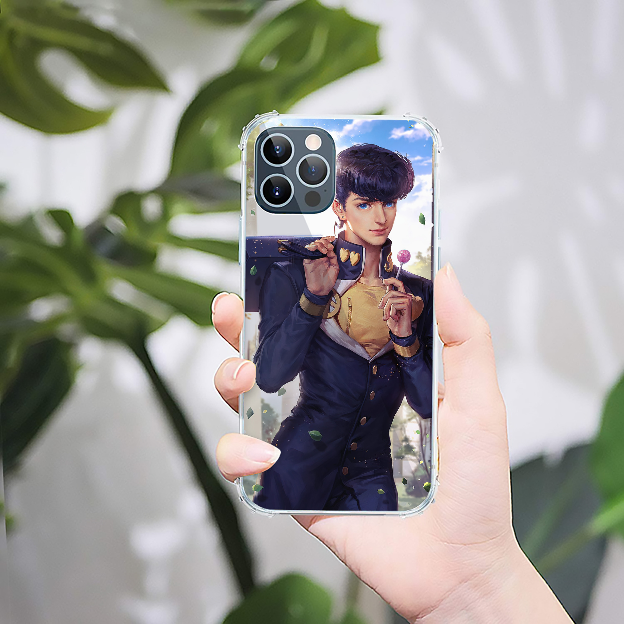 （画像用） ジョジョの奇妙な冒険 JoJo's Bizarre Adventure 【iPhone 12シリーズ対応】透明スマホケース（クリアソフトケース）